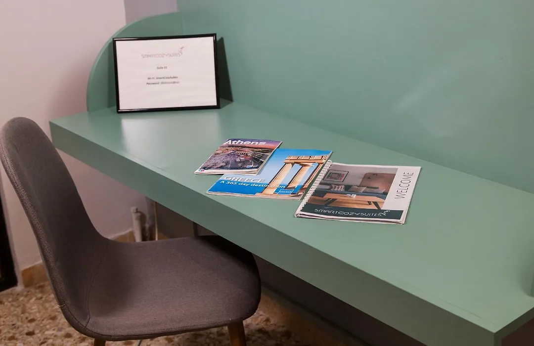 Mar25 By Smart Cozy Suites - In The Heart Of Athens - 9 Minutes From Metro - Available 24Hr-1